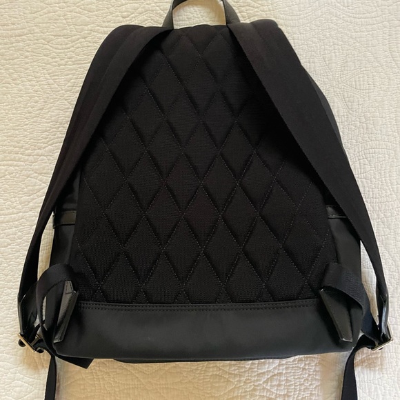 Authentic Burberry Nylon Black Backpack Unisex Large Size 15”H x 5”D x 11.5”L - Picture 4 of 13